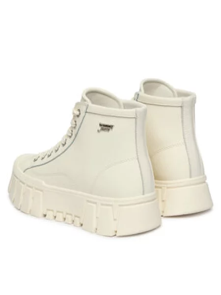 Tommy Jeans Superge Tjw Platform Sneaker Leather Mc Kremna bela
