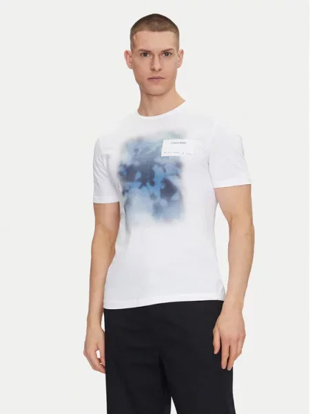 T-Shirt Calvin Klein λευκό