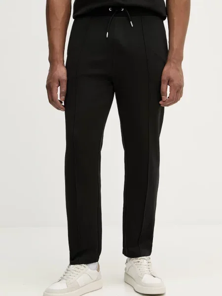 Spodnji del trenirke U.S. Polo Assn. INTERLOCK PINTUCK JOGGER črna
