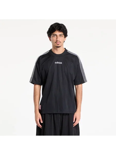 Ριγέ μπλούζα Adidas Originals από ζέρσεϋ μαύρο