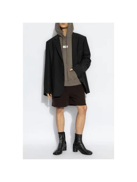 Szorty Maison Margiela z kaszmiru brązowe