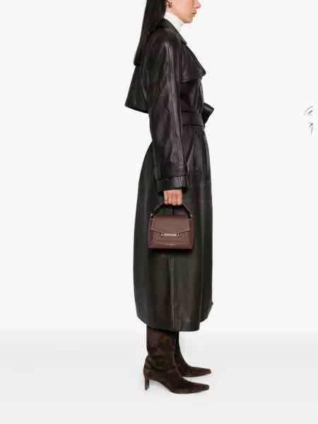 Geantă shopper Strathberry din piele maro