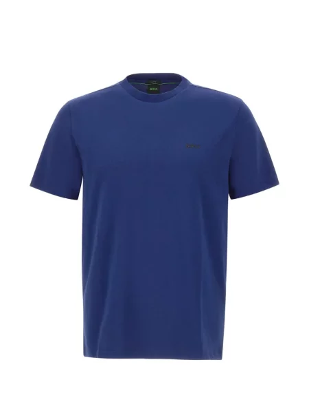 Tricou Boss cu imagine cu decolteu rotund albastru