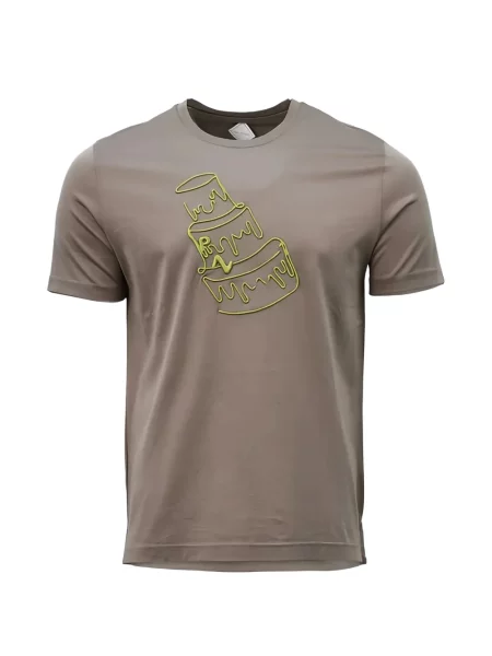Majica Pal Zileri s printom smeđa