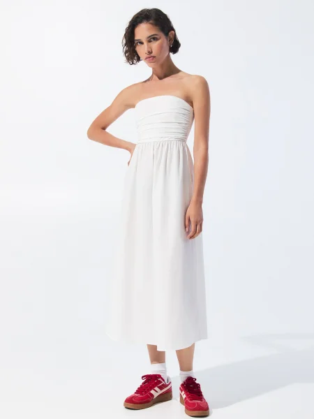 Pull&Bear Rochie de vară alb