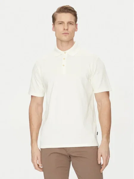 Jack&Jones Tricou polo William alb