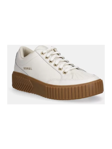 Sneakersy Sorel skórzane beżowe