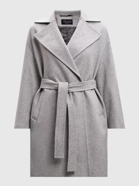 Пальто з вовни на запах Heresis сіре