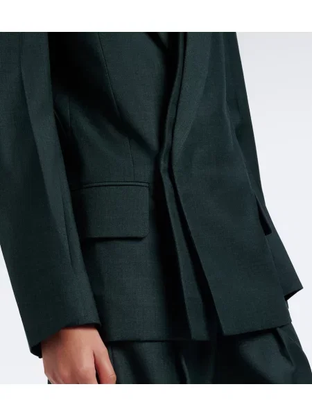 Volneni blazer Victoria Beckham zelena