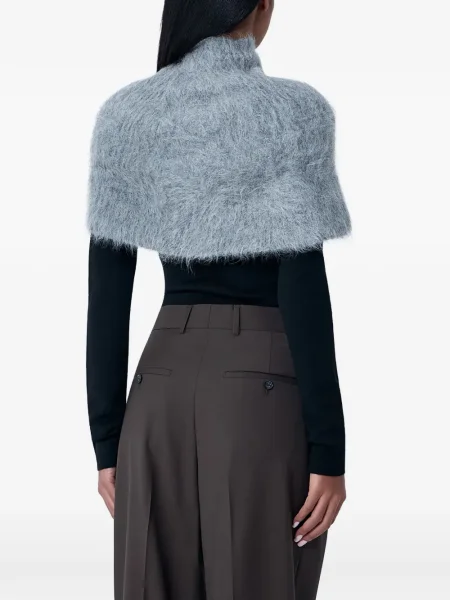 Fular Toteme din lână alpaca gri