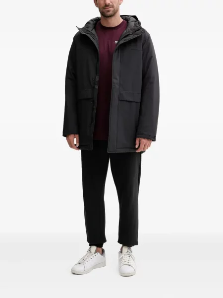 Palton Jack Wolfskin cu glugă negru