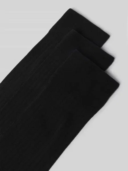 Skarpety z mieszanka bawełny model Comfort w zestaw 3 szt. Camano czarne