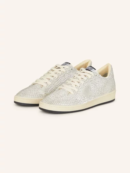 Golden Goose Sneakersy Ball Star S Ozdobnými Kamínky světle šedá