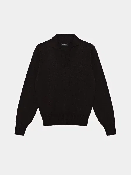 Джемпер Braska вовна/акрил коричневий