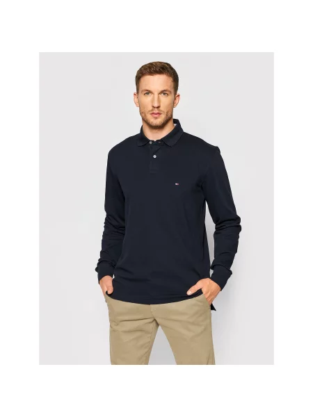 Tommy Hilfiger Polo marškinėliai Tamsiai mėlyna