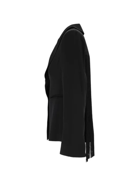 Μπλέιζερ Shirtaporter με κρόσσια μαύρο