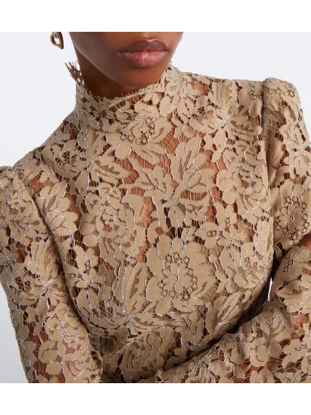 Rochie De La Vali din dantelă bej