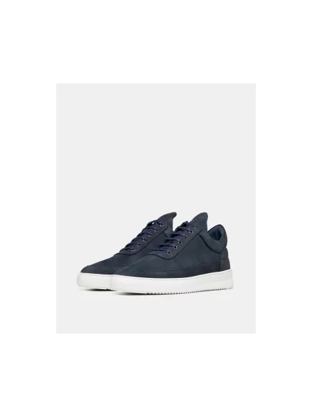Sneakersy Filling Pieces z nubuku niebieskie