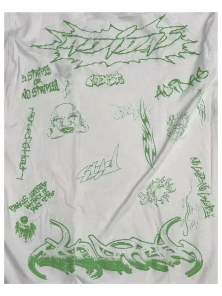 Tricou Hellstar cu imagine alb