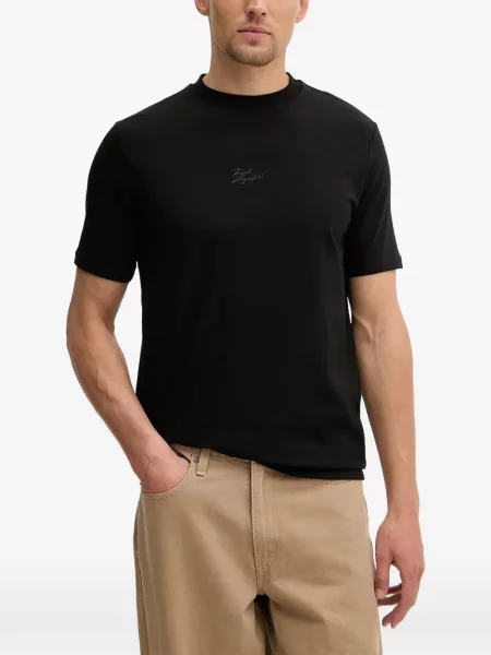 Tricou Karl Lagerfeld cu autograf negru