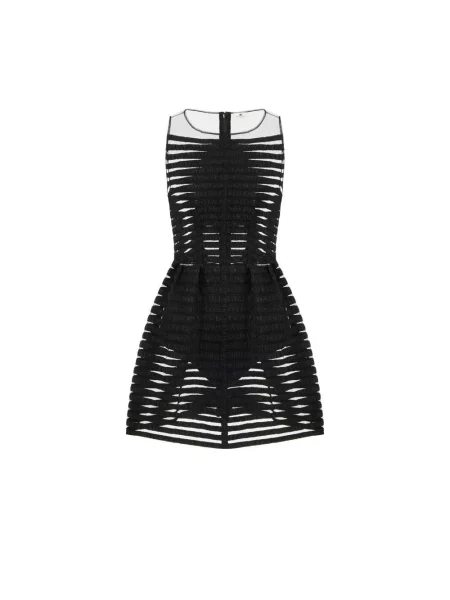 Sukienka mini Elisabetta Franchi tiulowa czarna