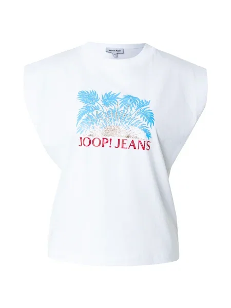 JOOP! Jeans Tricou Tosha albastru alb