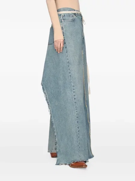 Fusta maxi Maison Margiela albastru