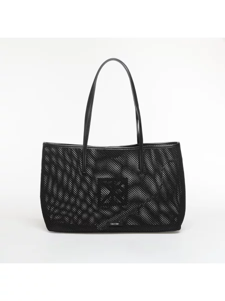 Calvin Klein Geantă Emblem Mesh Tote negru