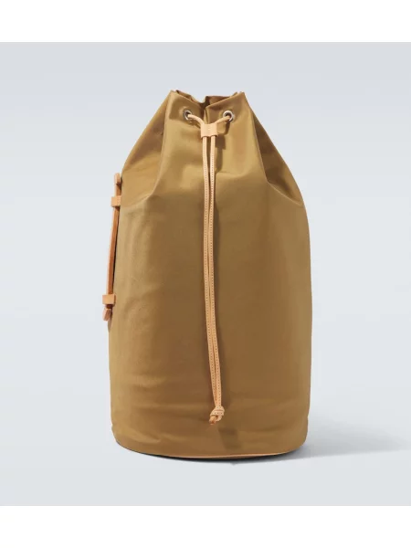 Usnjena torba Auralee bež