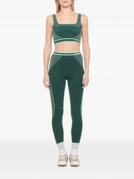 Leggings Casablanca cu dungi verde