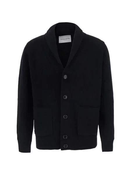 Gulerat cardigan Roberto Collina tricotate negru