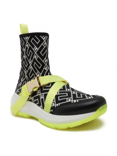 Elisabetta Franchi Sneakers cu adaos de piele negru