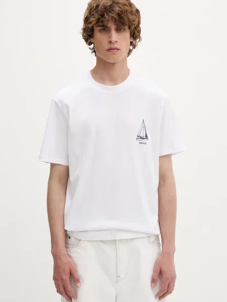 HUGO T-shirt Disail biała
