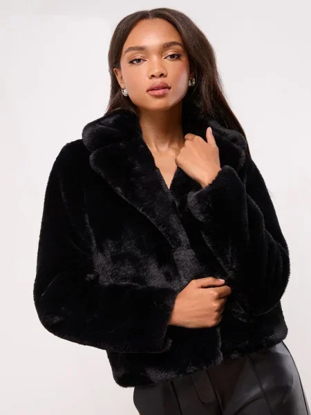 Lipsy Palton de iarnă negru