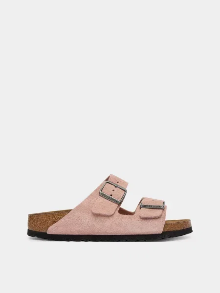 Замшеві Шльопанці Birkenstock ARIZONA рожевий