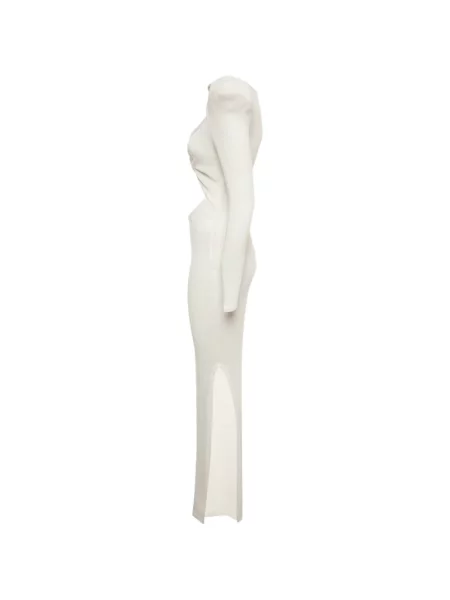 Rochie maxi Bronx & Banco tricotate alb