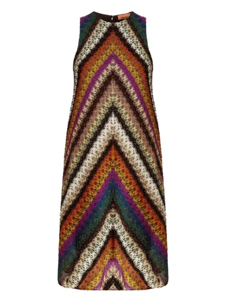 Rochie mini Missoni fără mâneci de costum portocaliu