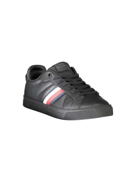 Sneakersy Tommy Hilfiger skórzane czarne