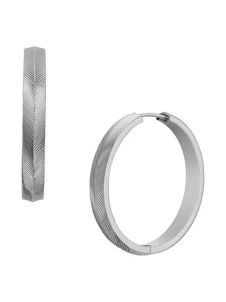 Обеци Fossil сребристо