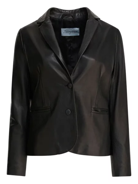 Marynarka Semper skórzana czarna