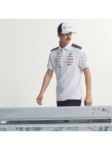 Polokošile MERCEDES AMG PETRONAS FORMULA 1 TEAM ENGINEERS bílé