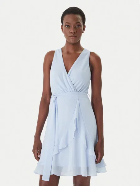 Morgan Rochie cocktail celest albastru