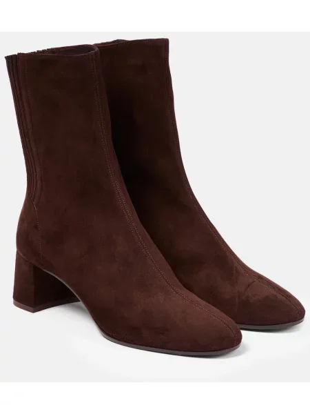 Čevlji do gležnjev Aquazzura iz semiša rjava