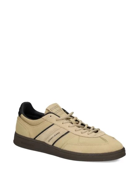 Sneakerși Tommy Jeans din piele cu dungi