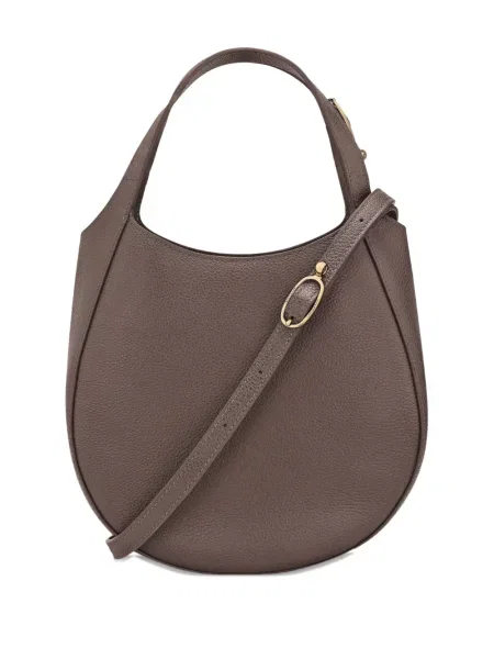 Geanta de piele Longchamp din piele maro