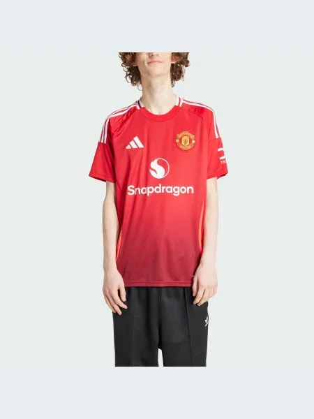 Переработанный спортивная футболка Adidas красная