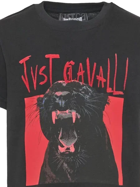 Koszulka dziecięca Just Cavalli czarna