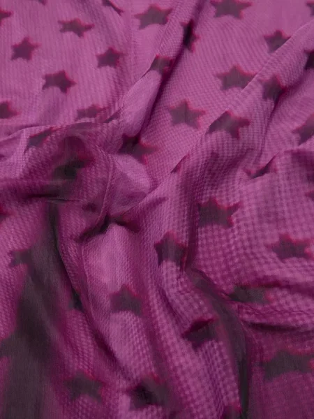 Fustă Acne Studios cu imagine din jerseu violet