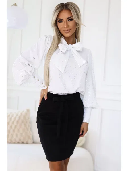 Semišová sukňa Numoco čierna