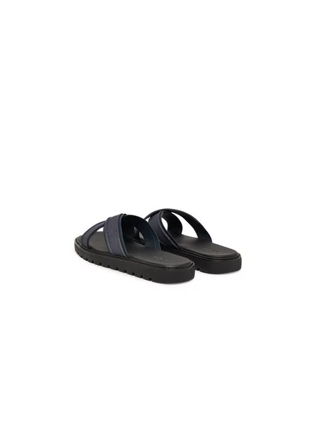 Šlepetės Calvin Klein Sq Molded Sandal Xcross Wb Tamsiai mėlyna